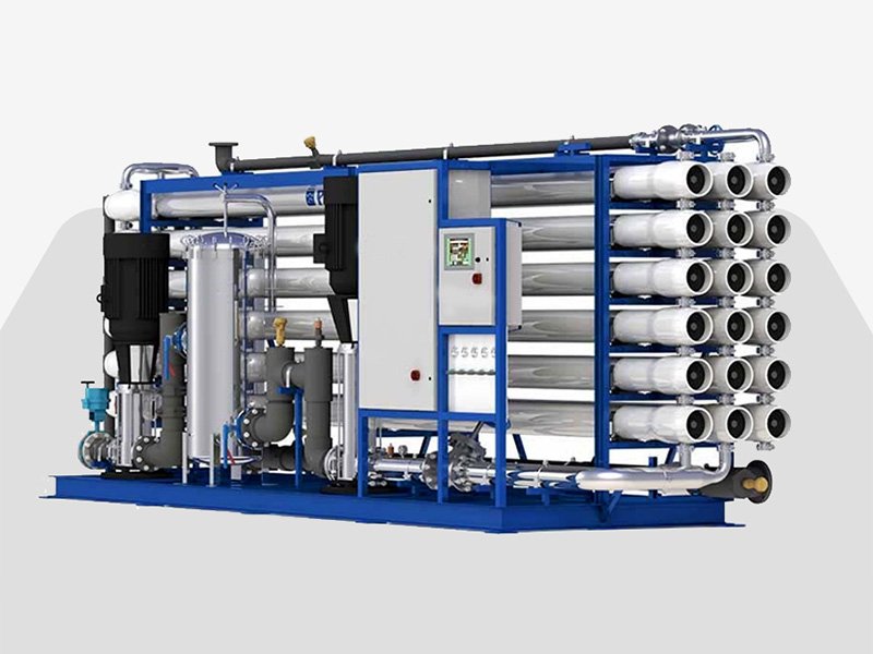 Endüstriyel su arıtma tesisi — büyük ölçekli ters osmoz RO membran sistemi